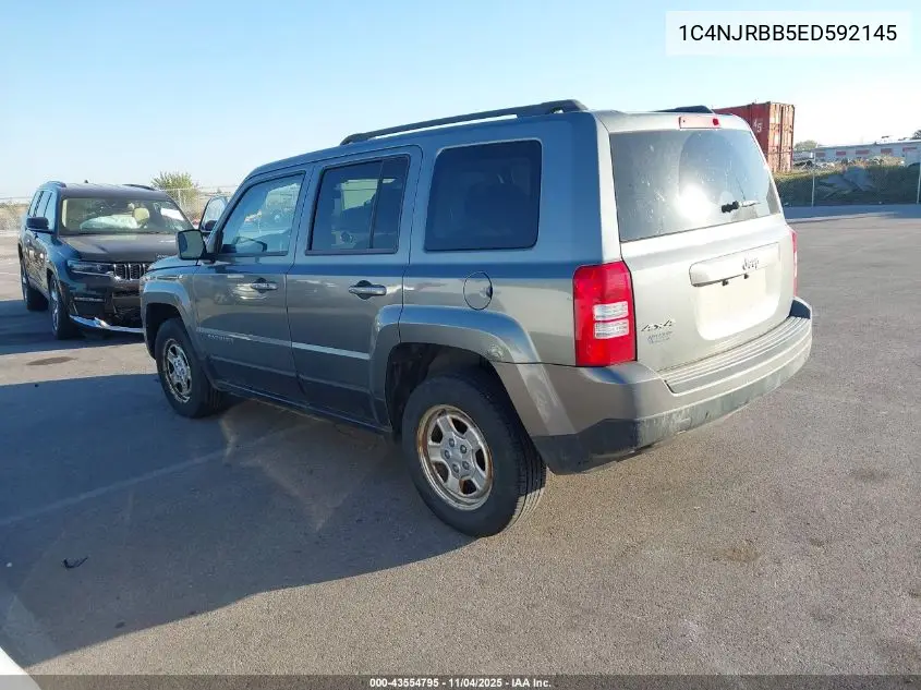 1C4NJRBB5ED592145 2014 Jeep Patriot Sport