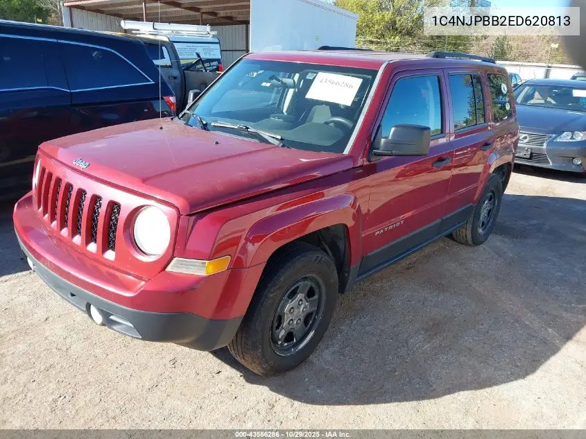 1C4NJPBB2ED620813 2014 Jeep Patriot Sport