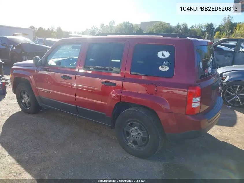 1C4NJPBB2ED620813 2014 Jeep Patriot Sport