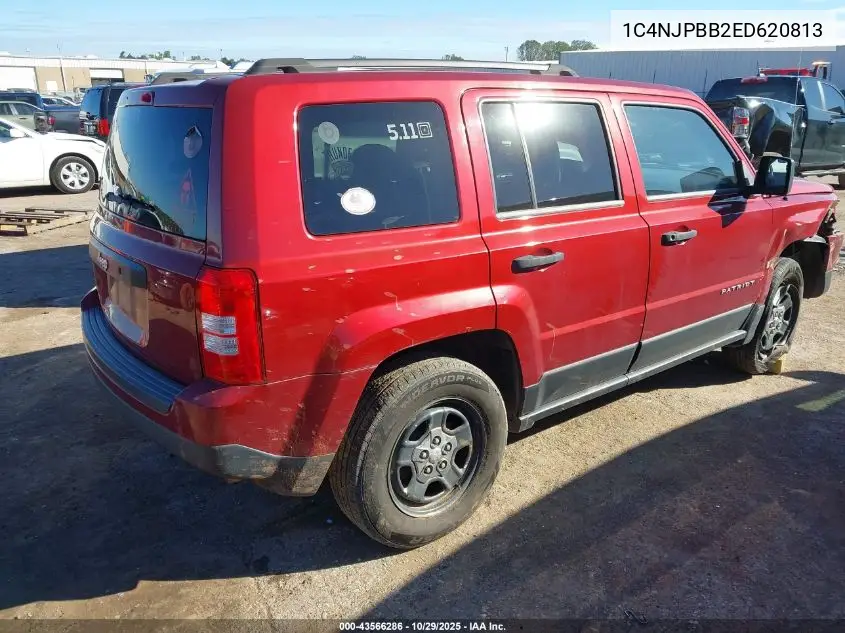 1C4NJPBB2ED620813 2014 Jeep Patriot Sport