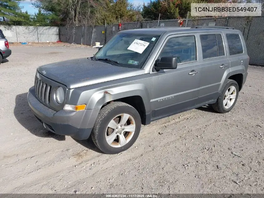 1C4NJRBB3ED549407 2014 Jeep Patriot Sport