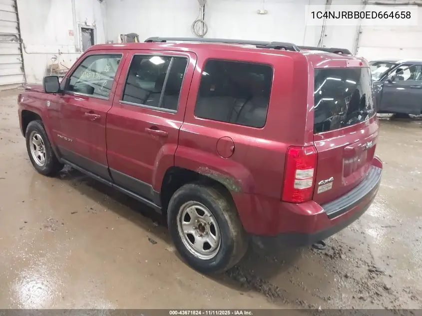 1C4NJRBB0ED664658 2014 Jeep Patriot Sport