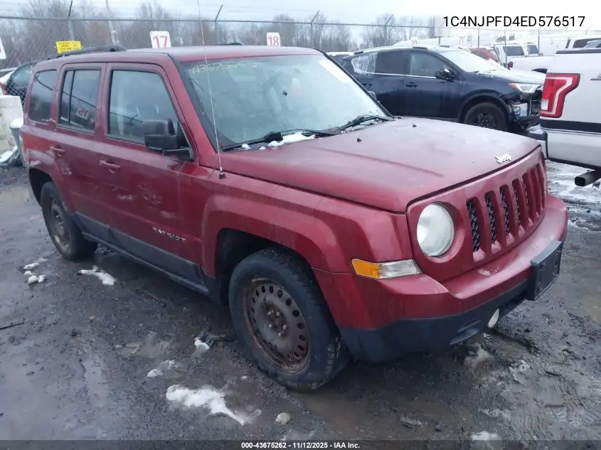 1C4NJPFD4ED576517 2014 Jeep Patriot Latitude