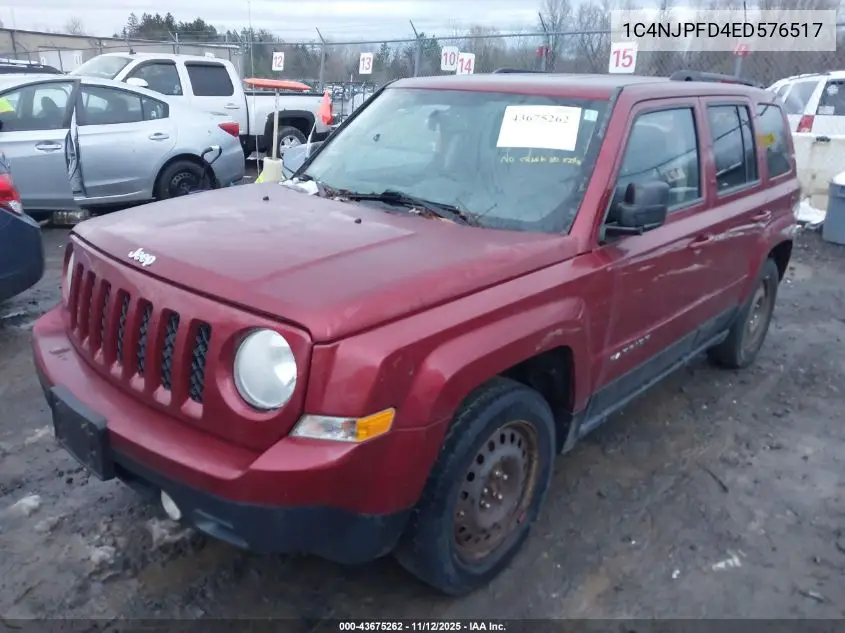 1C4NJPFD4ED576517 2014 Jeep Patriot Latitude