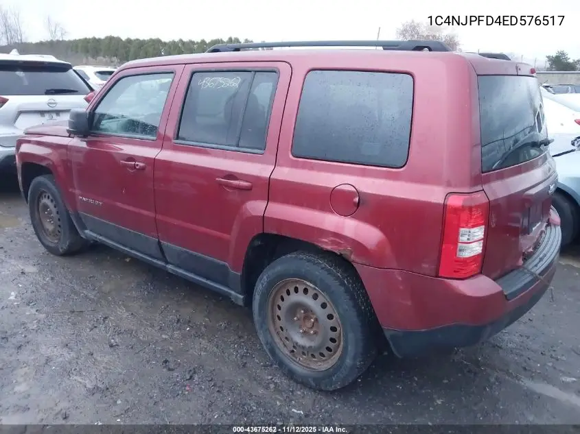 1C4NJPFD4ED576517 2014 Jeep Patriot Latitude