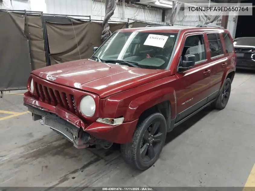 1C4NJPFA9ED650764 2014 Jeep Patriot Latitude