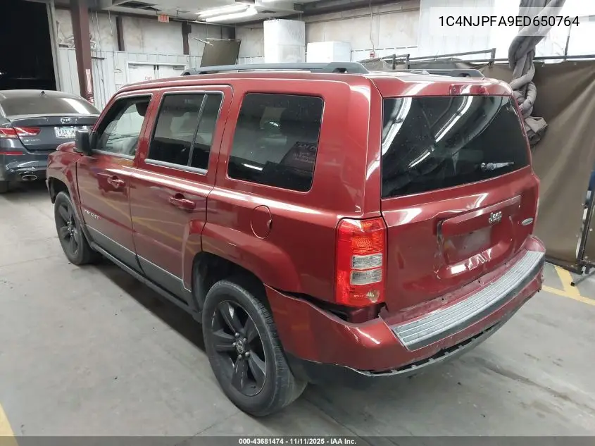 1C4NJPFA9ED650764 2014 Jeep Patriot Latitude
