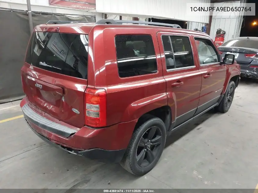 1C4NJPFA9ED650764 2014 Jeep Patriot Latitude
