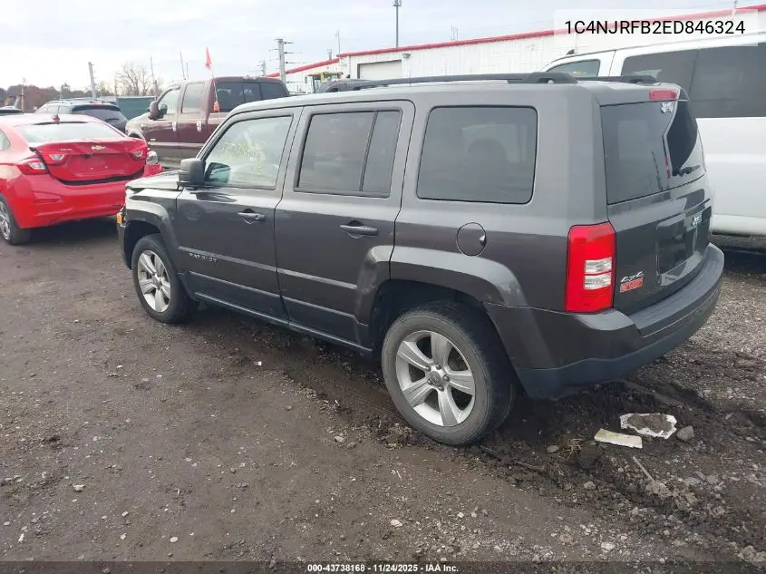 1C4NJRFB2ED846324 2014 Jeep Patriot Latitude