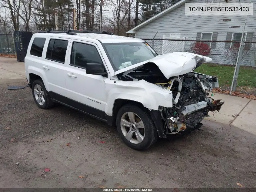 1C4NJPFB5ED533403 2014 Jeep Patriot Latitude