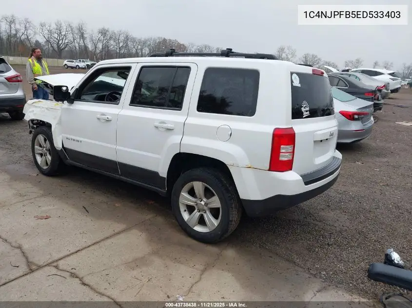 1C4NJPFB5ED533403 2014 Jeep Patriot Latitude
