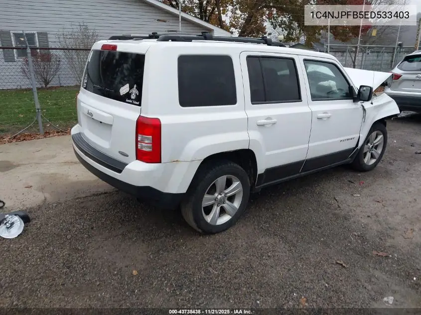 1C4NJPFB5ED533403 2014 Jeep Patriot Latitude