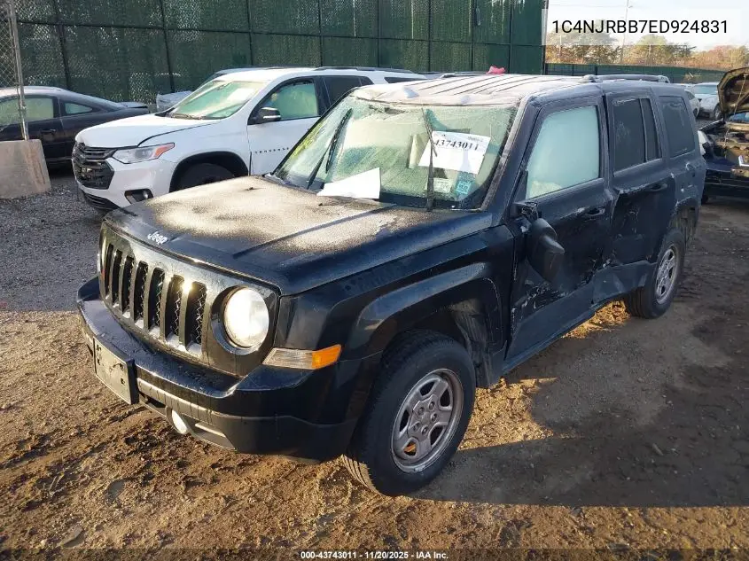 1C4NJRBB7ED924831 2014 Jeep Patriot Sport