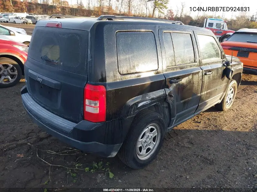 1C4NJRBB7ED924831 2014 Jeep Patriot Sport