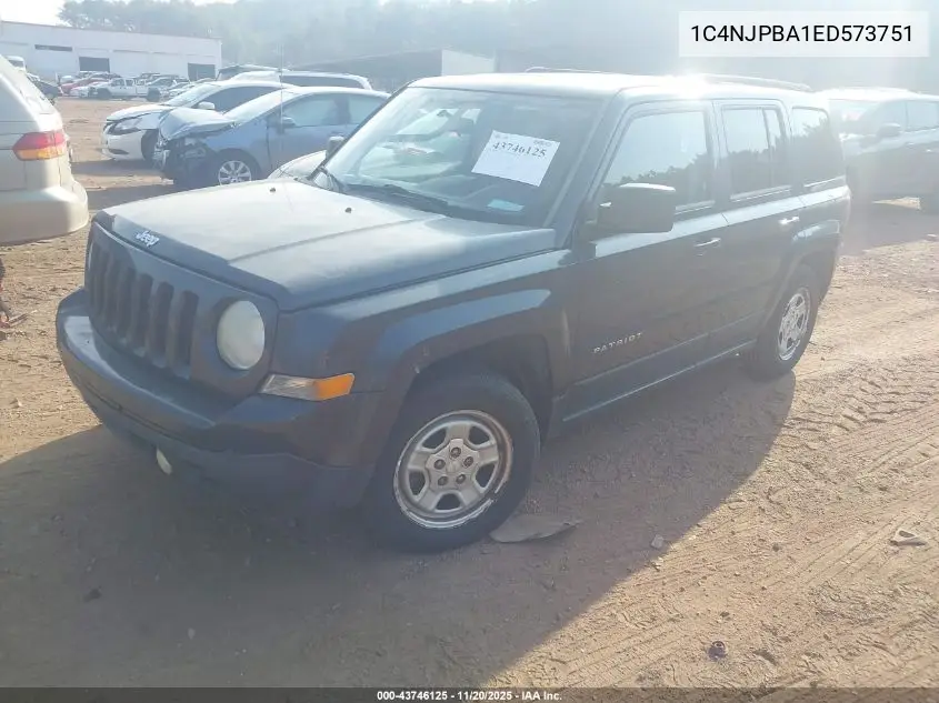 1C4NJPBA1ED573751 2014 Jeep Patriot Sport
