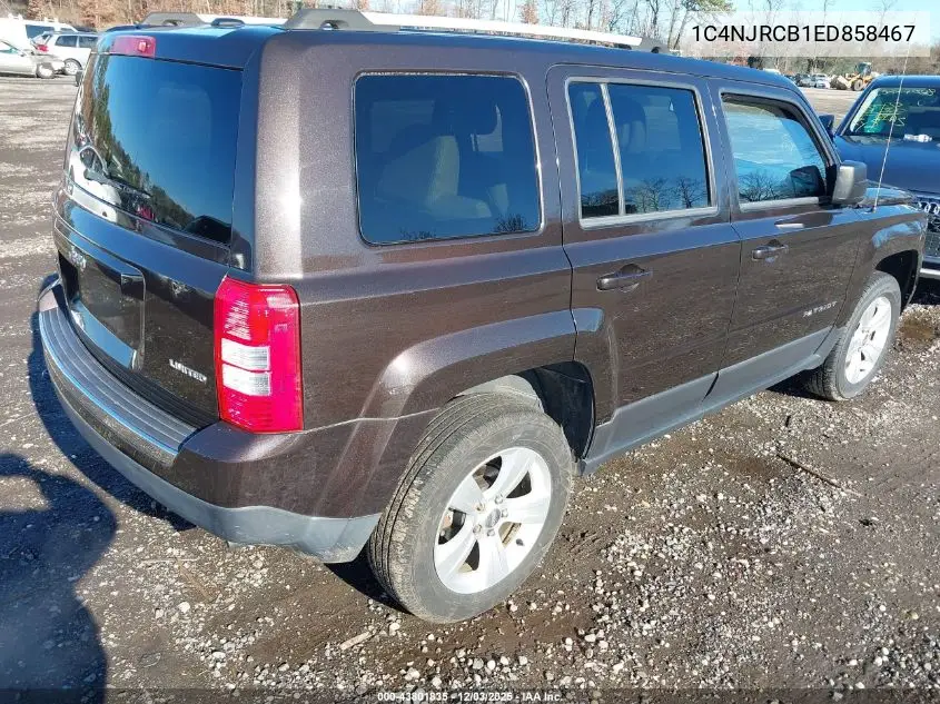1C4NJRCB1ED858467 2014 Jeep Patriot Limited