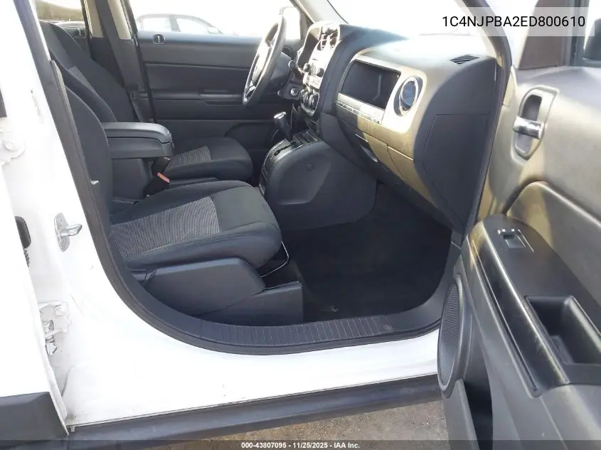 1C4NJPBA2ED800610 2014 Jeep Patriot Sport