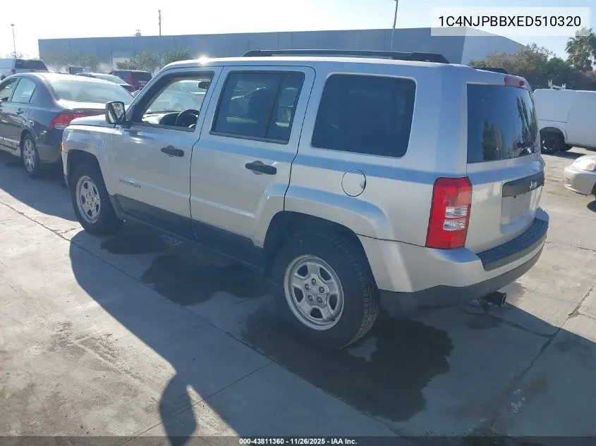 1C4NJPBBXED510320 2014 Jeep Patriot Sport