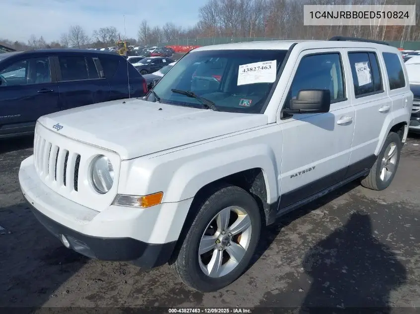 1C4NJRBB0ED510824 2014 Jeep Patriot Sport