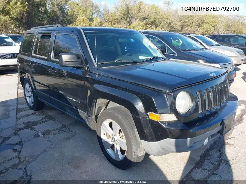 1C4NJRFB7ED792700 2014 Jeep Patriot Latitude
