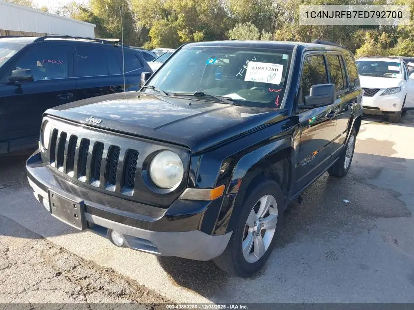 1C4NJRFB7ED792700 2014 Jeep Patriot Latitude
