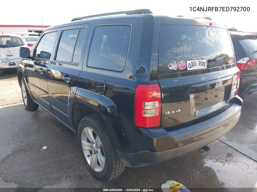 1C4NJRFB7ED792700 2014 Jeep Patriot Latitude