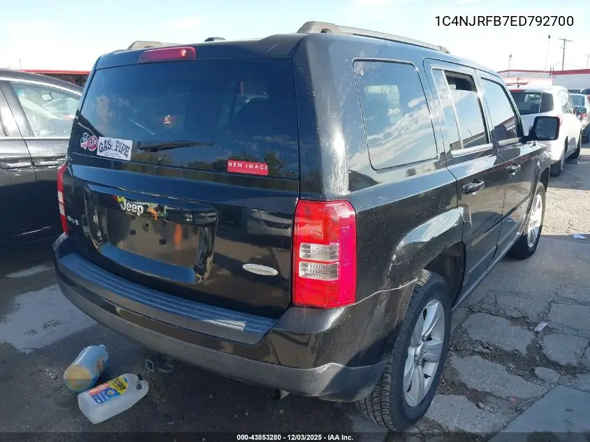 1C4NJRFB7ED792700 2014 Jeep Patriot Latitude