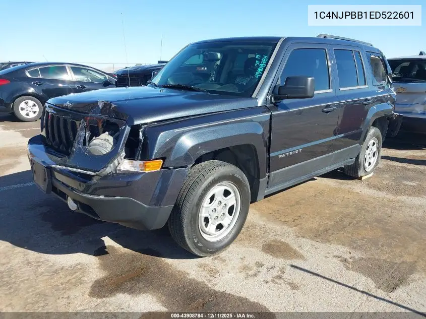 1C4NJPBB1ED522601 2014 Jeep Patriot Sport