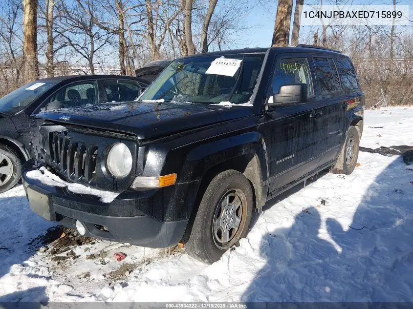 1C4NJPBAXED715899 2014 Jeep Patriot Sport