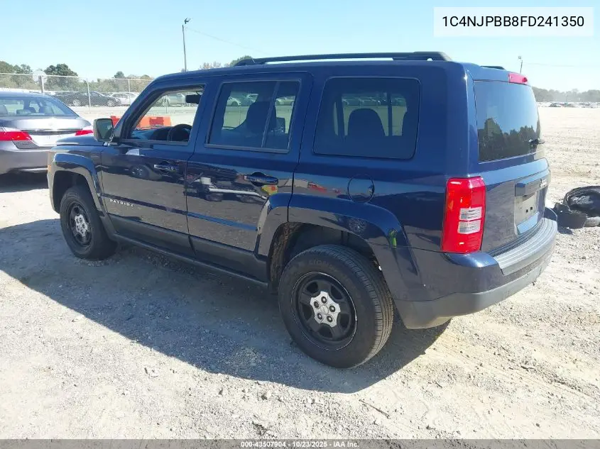 1C4NJPBB8FD241350 2015 Jeep Patriot Sport