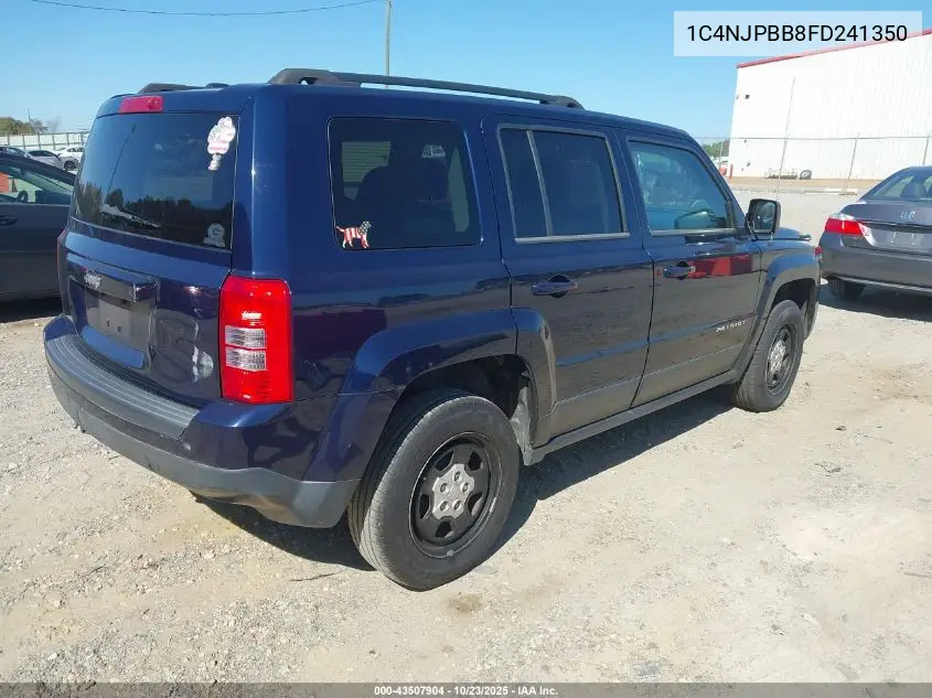 1C4NJPBB8FD241350 2015 Jeep Patriot Sport