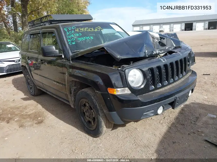 1C4NJRBB1FD331953 2015 Jeep Patriot Sport