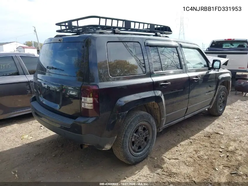 1C4NJRBB1FD331953 2015 Jeep Patriot Sport