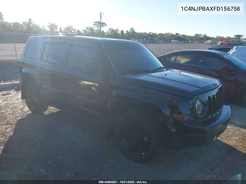 1C4NJPBAXFD156758 2015 Jeep Patriot Altitude Edition