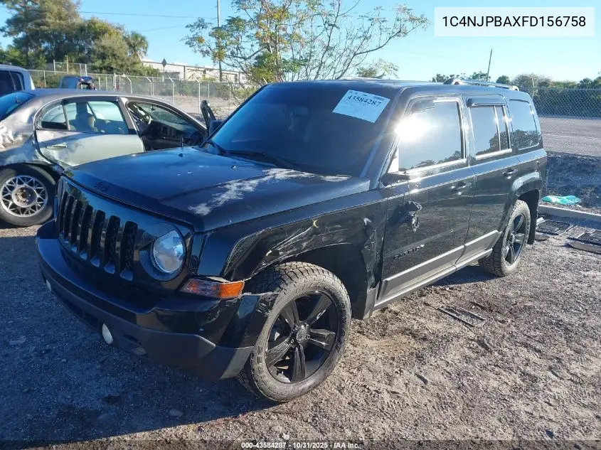 1C4NJPBAXFD156758 2015 Jeep Patriot Altitude Edition