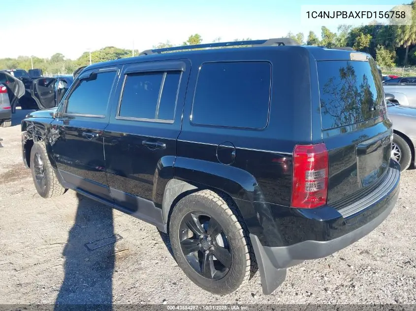1C4NJPBAXFD156758 2015 Jeep Patriot Altitude Edition