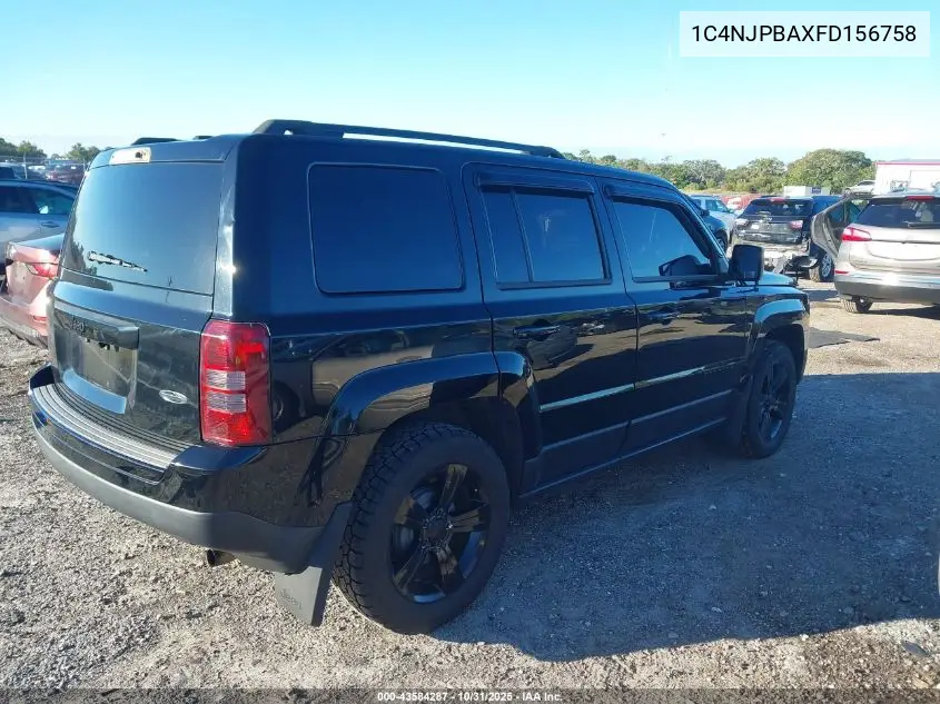 1C4NJPBAXFD156758 2015 Jeep Patriot Altitude Edition