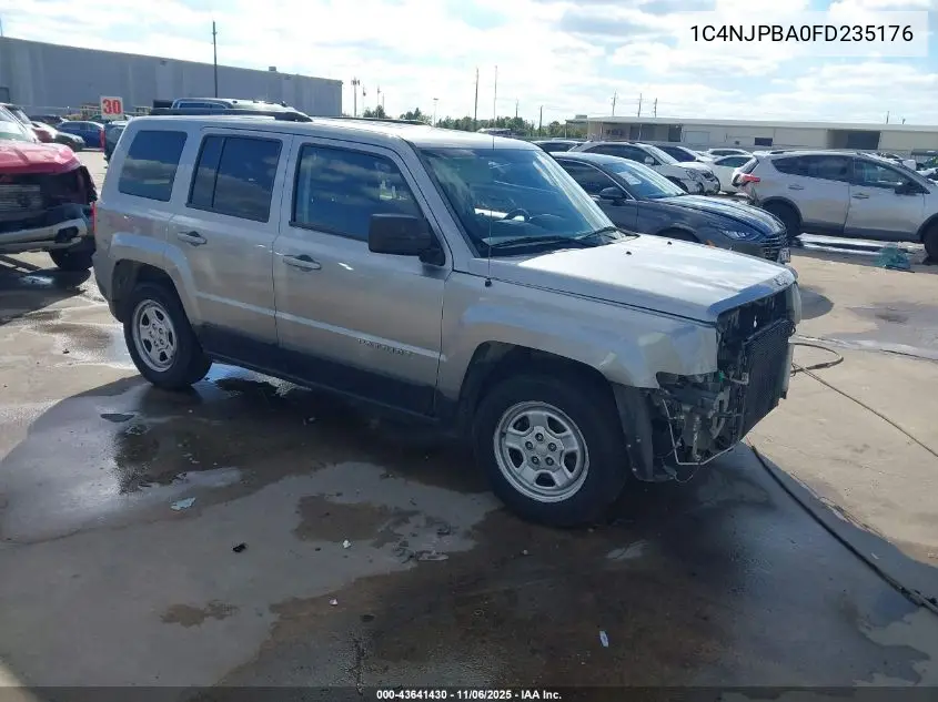 1C4NJPBA0FD235176 2015 Jeep Patriot Sport