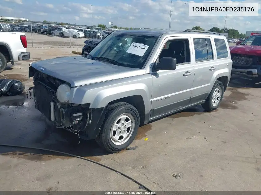 1C4NJPBA0FD235176 2015 Jeep Patriot Sport