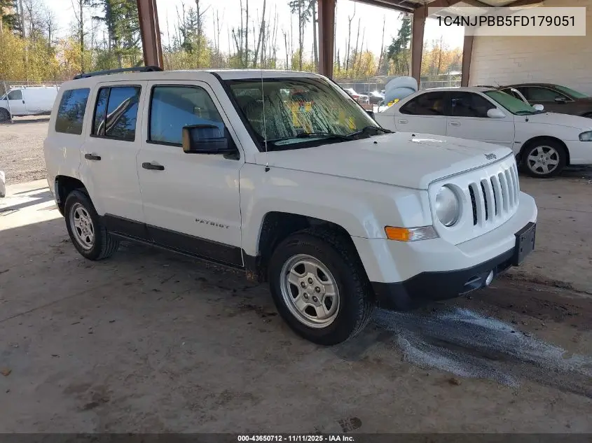 1C4NJPBB5FD179051 2015 Jeep Patriot Sport