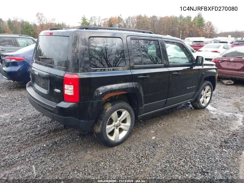 1C4NJRFBXFD270080 2015 Jeep Patriot Latitude