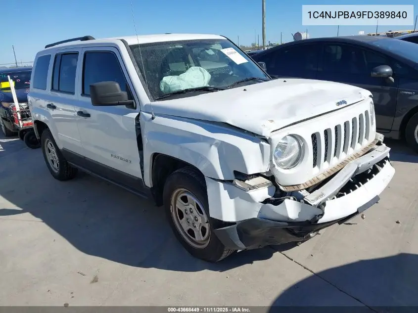 1C4NJPBA9FD389840 2015 Jeep Patriot Sport