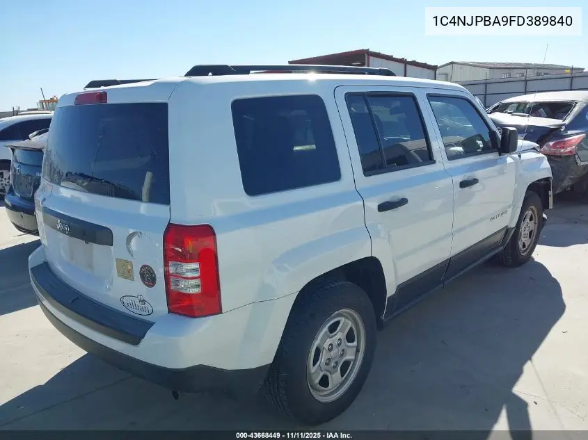 1C4NJPBA9FD389840 2015 Jeep Patriot Sport