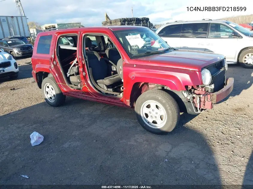1C4NJRBB3FD218599 2015 Jeep Patriot Sport