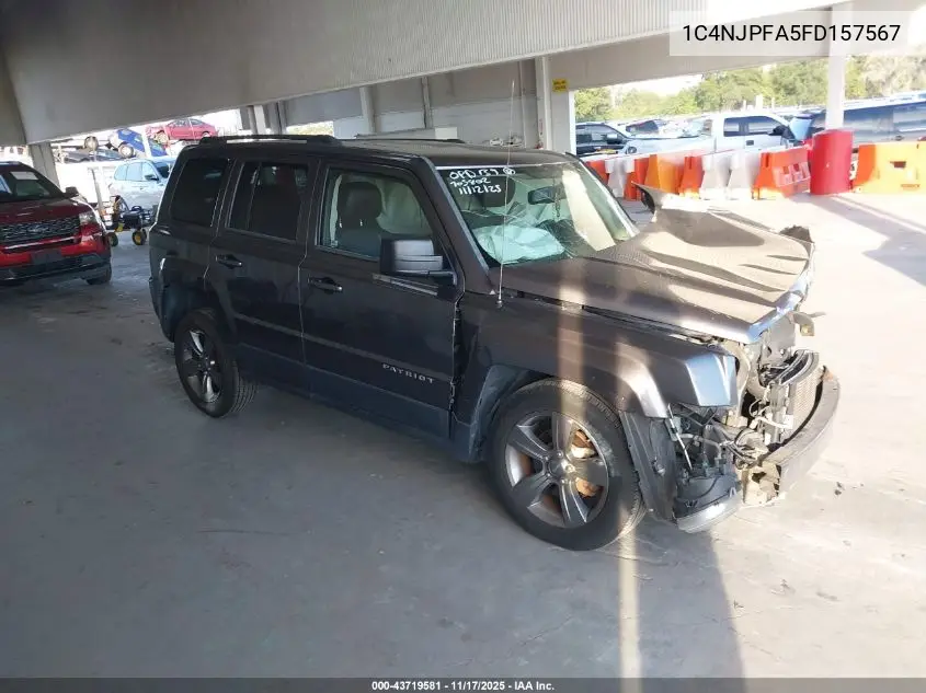 1C4NJPFA5FD157567 2015 Jeep Patriot High Altitude Edition