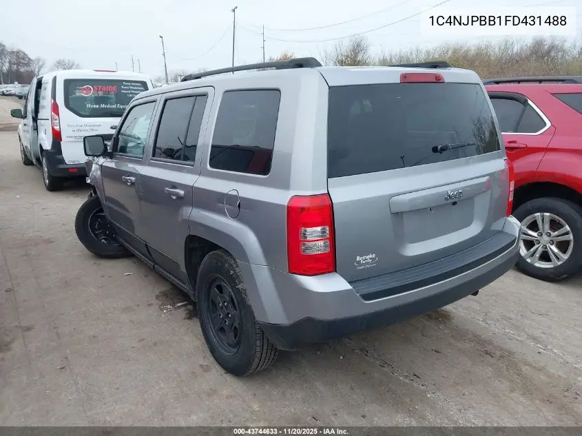 1C4NJPBB1FD431488 2015 Jeep Patriot Sport