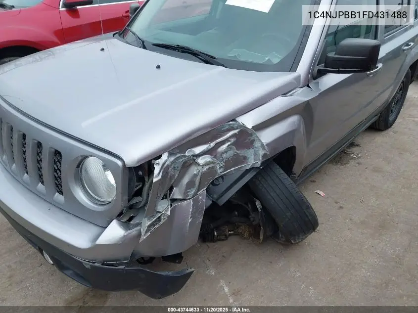 1C4NJPBB1FD431488 2015 Jeep Patriot Sport