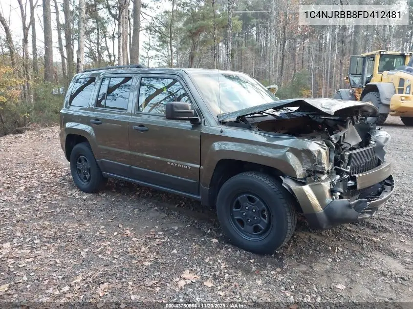 1C4NJRBB8FD412481 2015 Jeep Patriot Sport