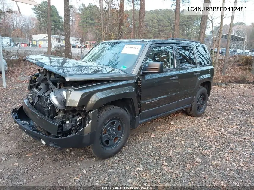 1C4NJRBB8FD412481 2015 Jeep Patriot Sport