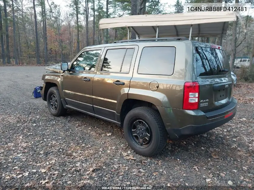 1C4NJRBB8FD412481 2015 Jeep Patriot Sport